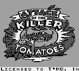 Attack of the Killer Tomatoes Title Screen
